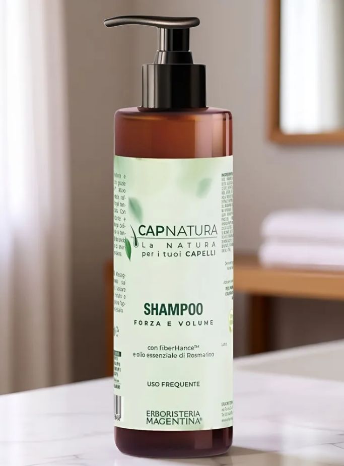 CAPNATURA STRNGHT AND VOLUME SHAMPOO / Укрепляющий шампунь для придания блеска и объема — изображение 2